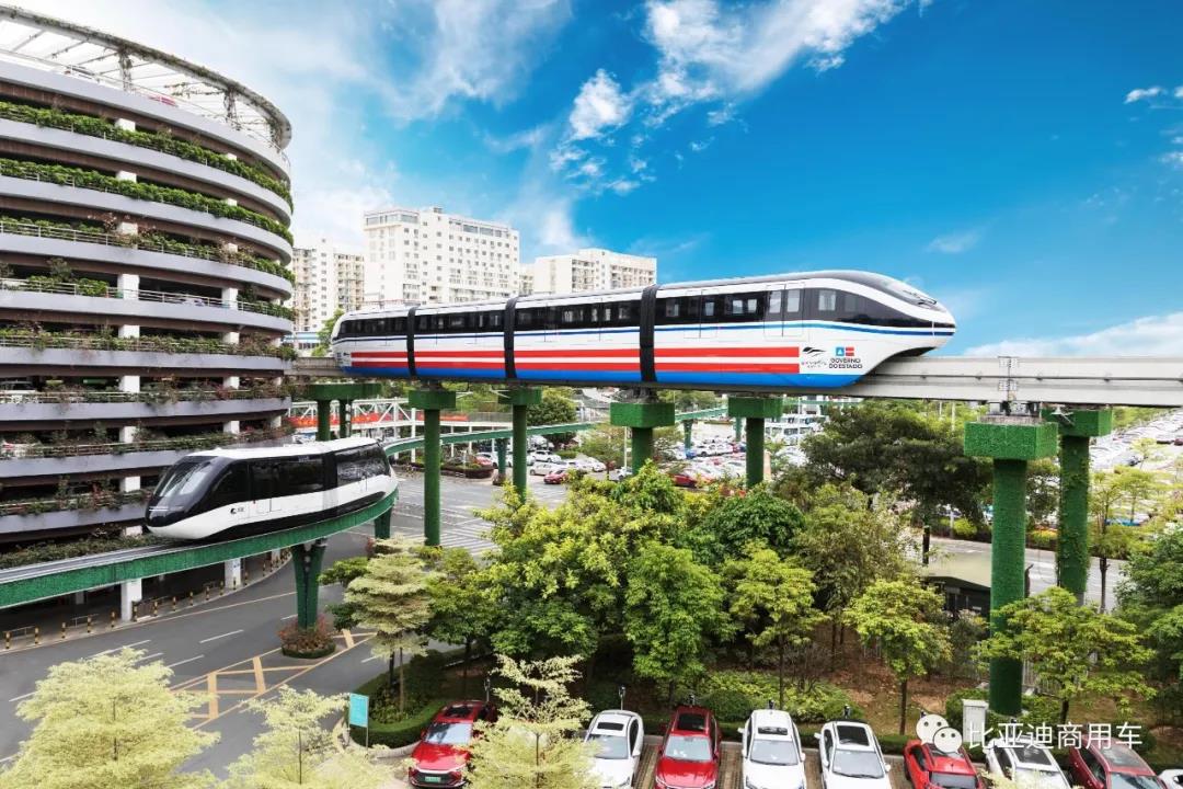 中国、巴西共同见证，比亚迪全球首条跨海云轨正式下线(图6)