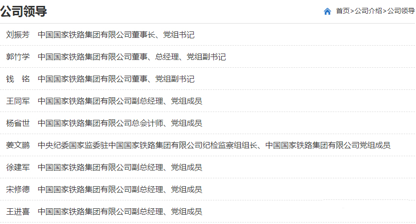 国铁集团高管发生变动(图2)