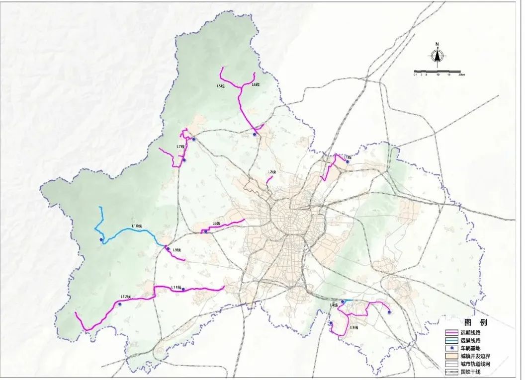 成都规划建设12条低运量轨道交通线路(图1)