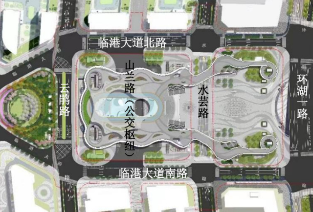 上海滴水湖地铁站枢纽改建工程开工，预计明年6月20日竣工(图4)