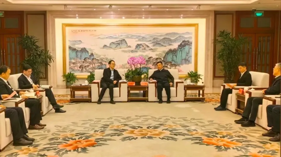 中交集团党委副书记、总经理王海怀会见无锡市委书记杜小刚(图1)