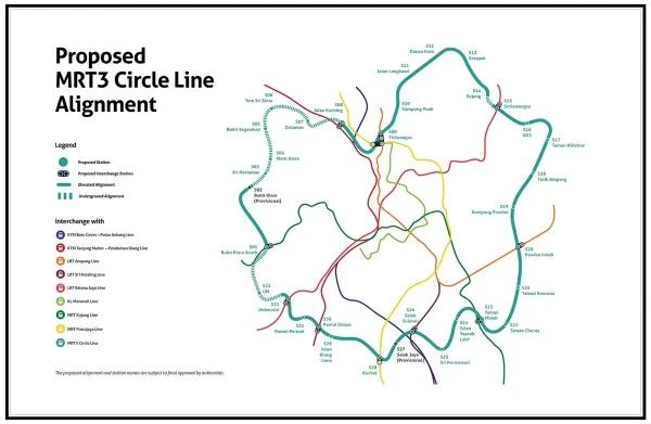 马来西亚吉隆坡捷运3（MRT3）征地料两年完成(图1)