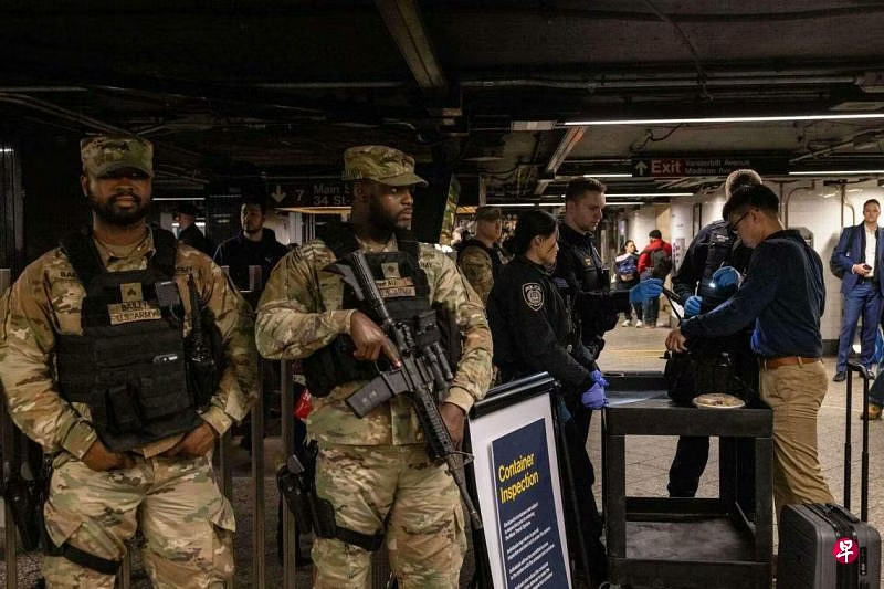 纽约加强地铁安全 部署国民警卫队(图1)