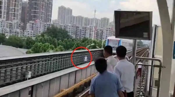 武漢一小孩跑進地鐵軌道導致列車停運？官方回應(圖1)
