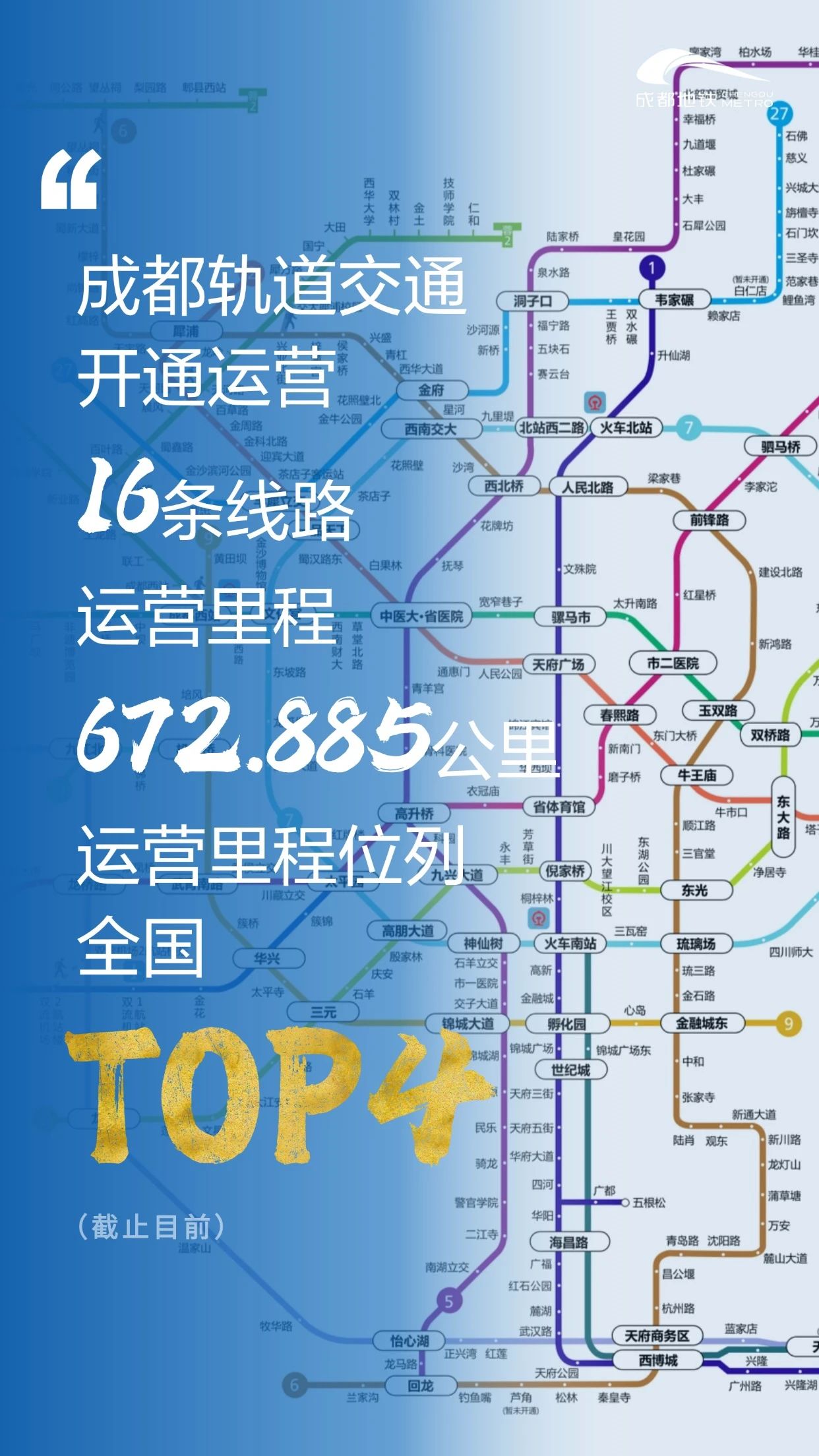 邁入超大規模軌道交通線網的成都地鐵！(圖1)