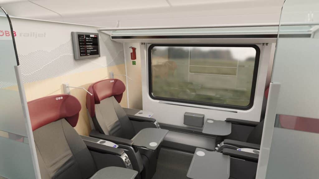 奥地利联邦铁路（ÖBB）将全面升级Railjet列车车厢(图2)