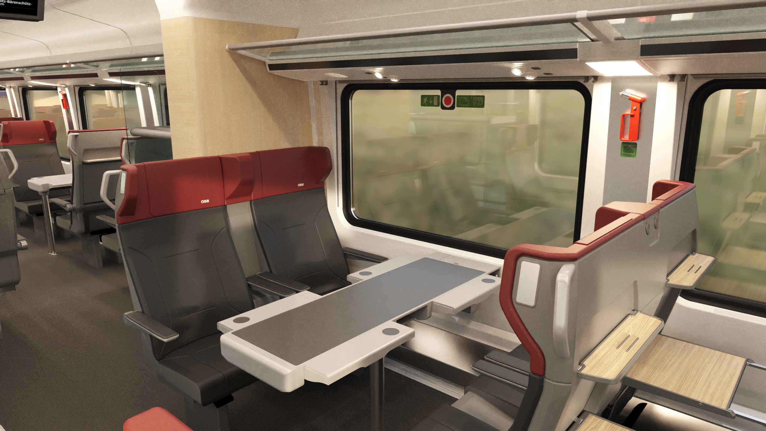 奥地利联邦铁路（ÖBB）将全面升级Railjet列车车厢(图1)