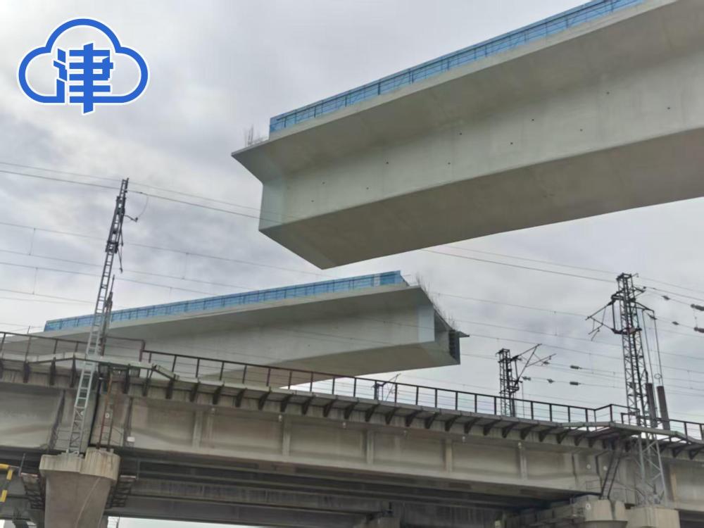 京濱城際鐵路濱海特大橋完成 雙墩同步轉體施工(圖2)
